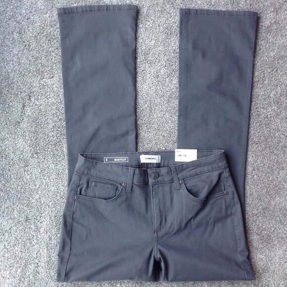 ⭐SONOMA GOODS FOR LIFE “THE EVERYDAY” BOOTCUT PANTS in Gray, size 8 - NWT⭐ - Picture 1 of 8